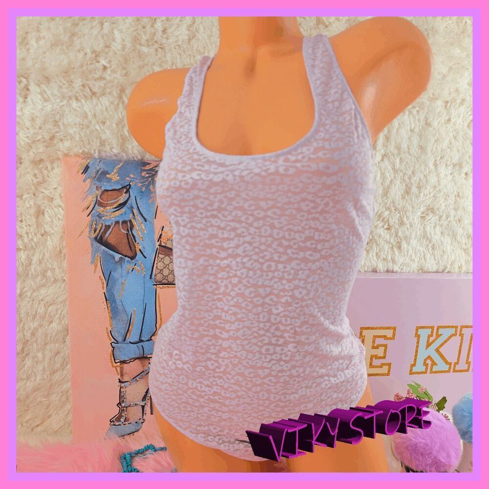 💕 NWT Victoria's Secret Sheer Mesh Lavender Bodysuit Sz Large 💕